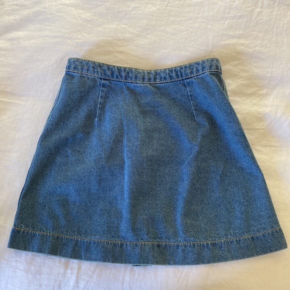 American apparel button down jean mini skirt. Small. - Picture 2 of 6